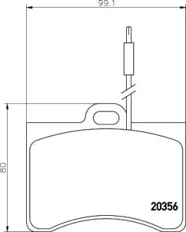 Тормозные колодки MINTEX Mdb1101
