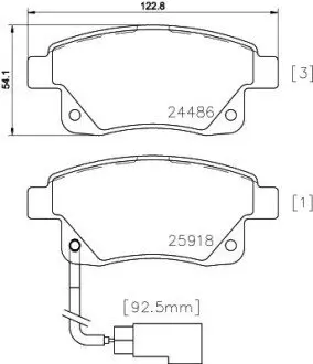 Колодки гальмівні дискові MINTEX MDB2853