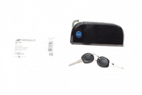 Ручка дверей (передніх/ззовні) (R) VW T4 90-03 (з ключем) MIRAGLIO 80/781