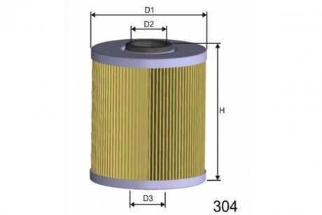 Фільтр палива MISFAT F105 (фото 1)