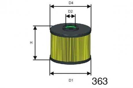 Фильтр топлива MISFAT F128 (фото 1)