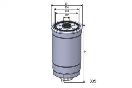 Фильтр топлива MISFAT M625 (фото 1)