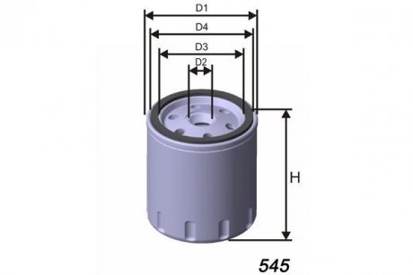 Фильтр масла VAG (бенз..) MISFAT Z130A (фото 1)