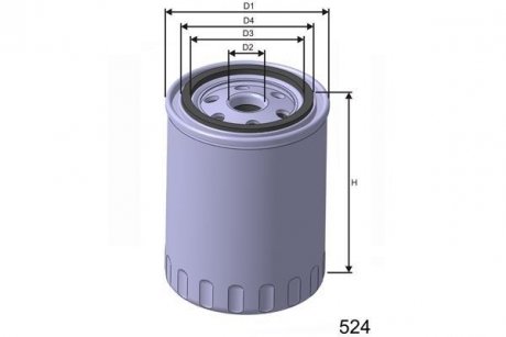 Масляный фильтр MISFAT Z164 (фото 1)