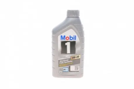 Олива 0W20 1 (1L) (WSS-M2C947-A/WSS-M2C947-B1/GM dexos1:GEN2 Licensed/GM 6094M/MS-6395) MOBIL 152560