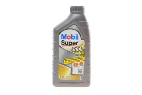 Олива 5W40 Super 3000 Diesel (1L) (MB 229.3/VW 502.00 505.00/RN 0700/RN 0710/GM-LL-B-025) MOBIL 152573