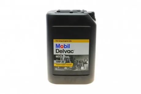 Олива 10W40 Delvac MX Extra (20 л) (M3275-1/MB 228.3/VDS-2/VDS-3/ACEA E7/ACEA B2.A2/RLD) MOBIL 152673