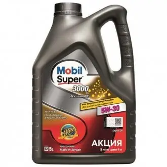 Масло моторное SUPER 3000 X1FORMULA-FE 5W30/5л MOBIL 156155