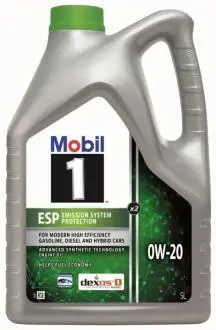 Олива моторна 1 ESP X2 0W-20 (Каністра 5л) MOBIL 157784 (фото 1)