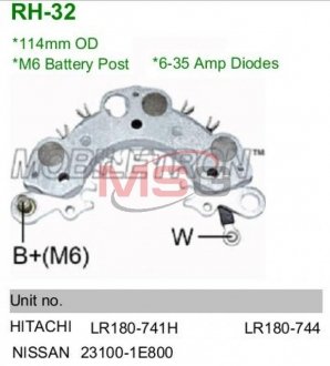 Диодный мост MOBILETRON RH32 (фото 1)