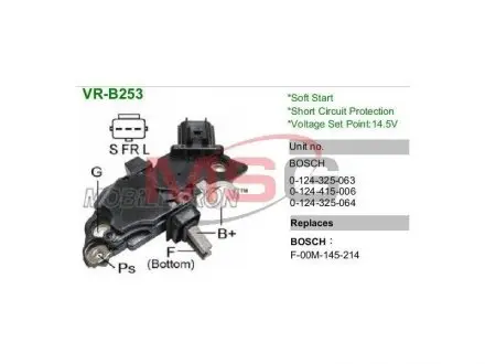 Регулятор напряжения генератора MOBILETRON VRB253