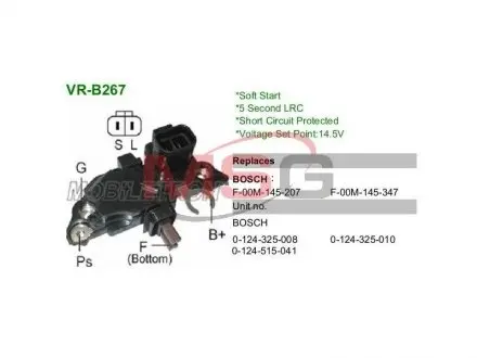Регулятор напряжения генератора MOBILETRON VRB267