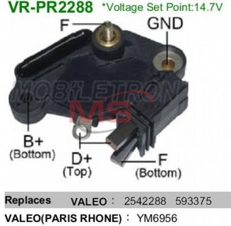 Регулятор напряжения генератора MOBILETRON VRPR2288 (фото 1)