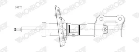 Амортизатор газомасляний MONROE G8670