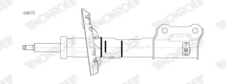 Амортизатор передн Лів KIA XCEED 1.0-1.6H 06.19- MONROE G8675