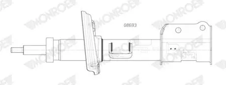 Амортизатор газомасляний MONROE G8693