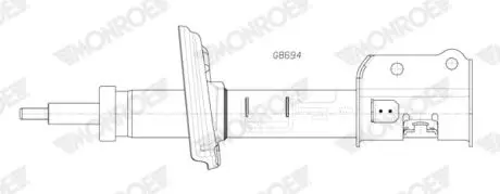 Амортизатор газомасляний MONROE G8694