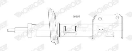 Амортизатор газомасляний MONROE G8695