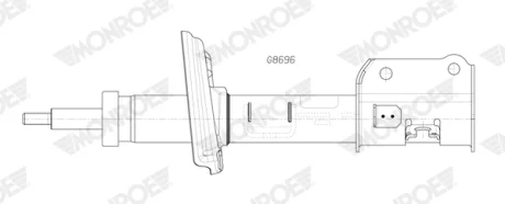 Амортизатор передний левый MONROE G8696