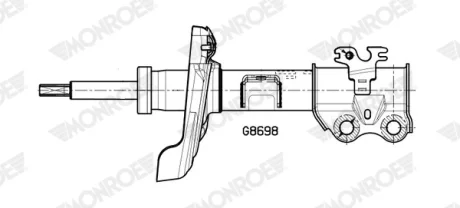Амортизатор газомасляний MONROE G8698