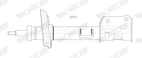 Амортизатор газомасляний MONROE G8701