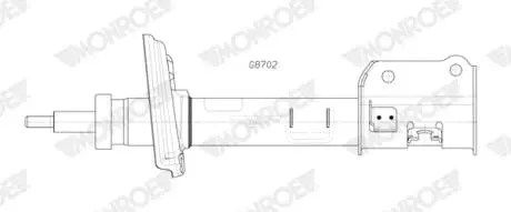 Амортизатор газомасляний MONROE G8702