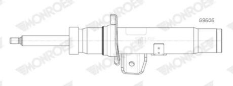 Амортизатор передній Лівий MONROE G9606