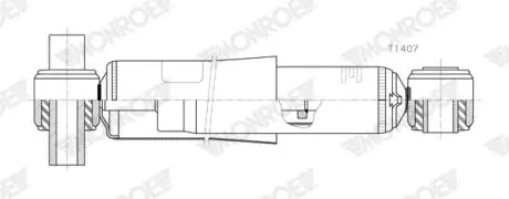 Амортизатор підвіски MONROE T1407