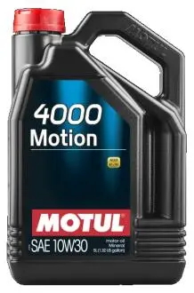 Моторное масло 4000 MOTION SAE 10W30 (5L) 387206 MOTUL 100334