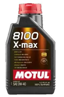 Олія двигуна 8100 X-max 0W-40 1L MOTUL 104531