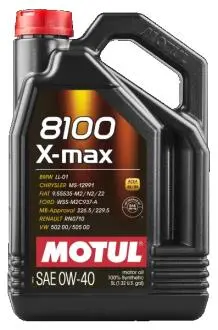 Олія двигуна 8100 X-max 0W-40 5L MOTUL 104533