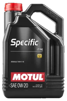 Масло моторное 0W-20 5L SPECIFIC 17 FE =102406 ACEA C5,RN17 MOTUL 109950