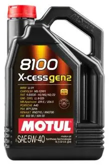 Олива моторна 5W-40 5L X-CESS GEN2 VW 502.00/505.00/ MB229.5/LL-01/RN0710-0700/B71 2296 MOTUL 112351