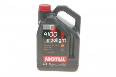 Олива 10W40 Turbolight 4100 (5L) (100357) MOTUL 387606 (фото 1)