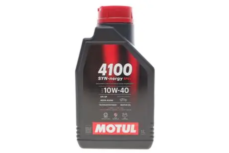 Олива 10W-40 4100 Syn-nergy Spec (1л) заміна 387601 і 839411 MOTUL 387701
