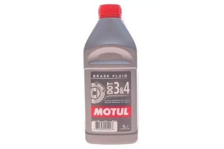 Жидкость тормозная DOT 3&4 (1L) (105835) MOTUL 807901
