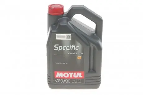 Масло моторное Specific 504.00 - 507.00 0W-30 (5 л) MOTUL 838651