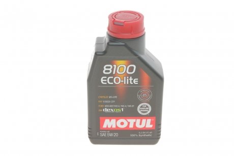 Масло моторное 8100 Eco-Lite 5W-20 (1 л) MOTUL 841411