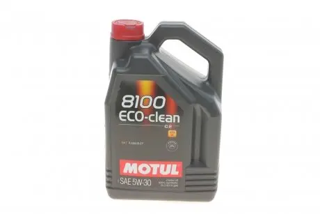 Олива 5W30 ECO-clean 8100 (5L) (FIAT 9.55535-S1) (101545) MOTUL 841551