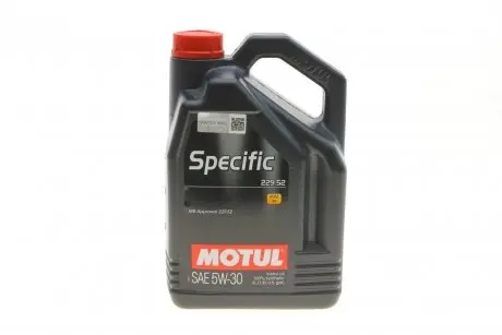 Олива 5W30 Specific (5L) (MB 229.52) (104845) MOTUL 843651 (фото 1)