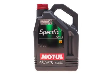 Олива 5W40 Specific CNG/LPG (5л) (101719) MOTUL 854051