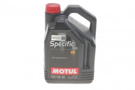 Олива 5W30 Specific (5L) (Ford WSS M2C 913D) (104560) MOTUL 856351