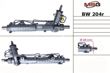 Рульова рейка з ГПК відновлена BMW E36 1993-1998 MSG BW204R