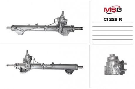 Рульова рейка з ГПК відновлена FIAT Scudo 07-16; PEUGEOT Expert 07-16; CITROEN Jumpy 07-16 MSG CI228R