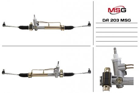 Рул.рейка Matiz M150 с г/у MS Group (тяги+наконеч) MSG DA203