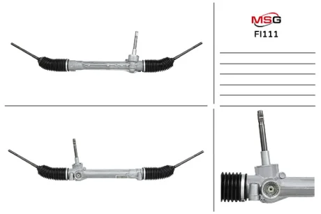 Рулевая рейка без ГУР новая FIAT 500 07-17,500 C 09-,PANDA (169) 03-17;FORD KA 08-16 MSG FI111