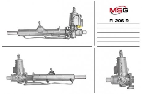 Рульова рейка з ГПК відновлена FIAT FIORINO PICK UP (146) 88-01 MSG FI206R