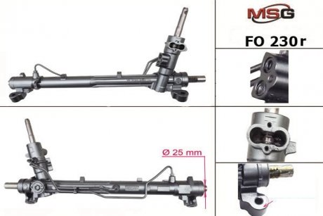 Рульова рейка з ГПК відновлена FORD Focus 2003-,FORD Focus C-MAX 2003-2010 с датчиком MSG FO230R