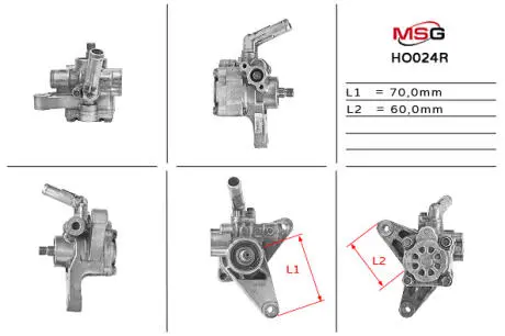 Насос ГУР восстановленный HONDA ACCORD 1998-2003 USA MSG HO024R