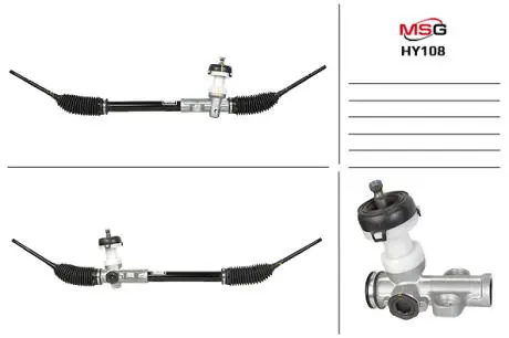 Рулевая рейка без ГУР новая HYUNDAI i10 07-,i10 07-;KIA PICANTO (BA) 04- MSG HY108